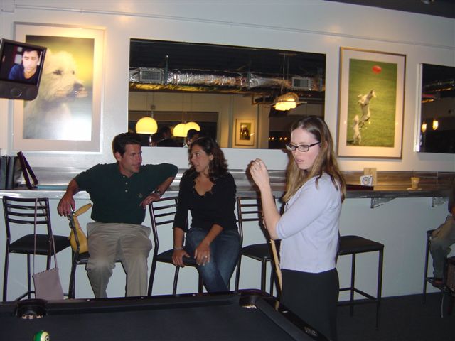 Playing pool